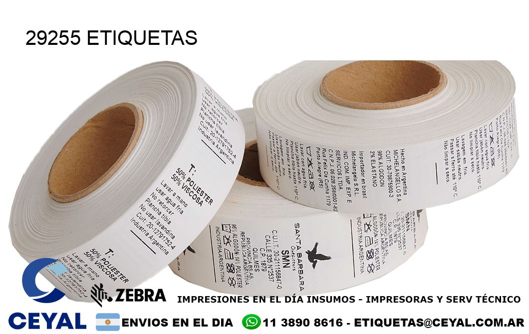 29255 ETIQUETAS