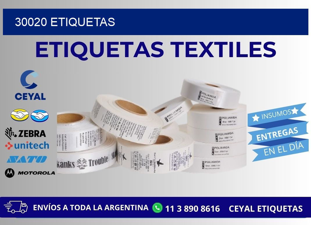 30020 ETIQUETAS