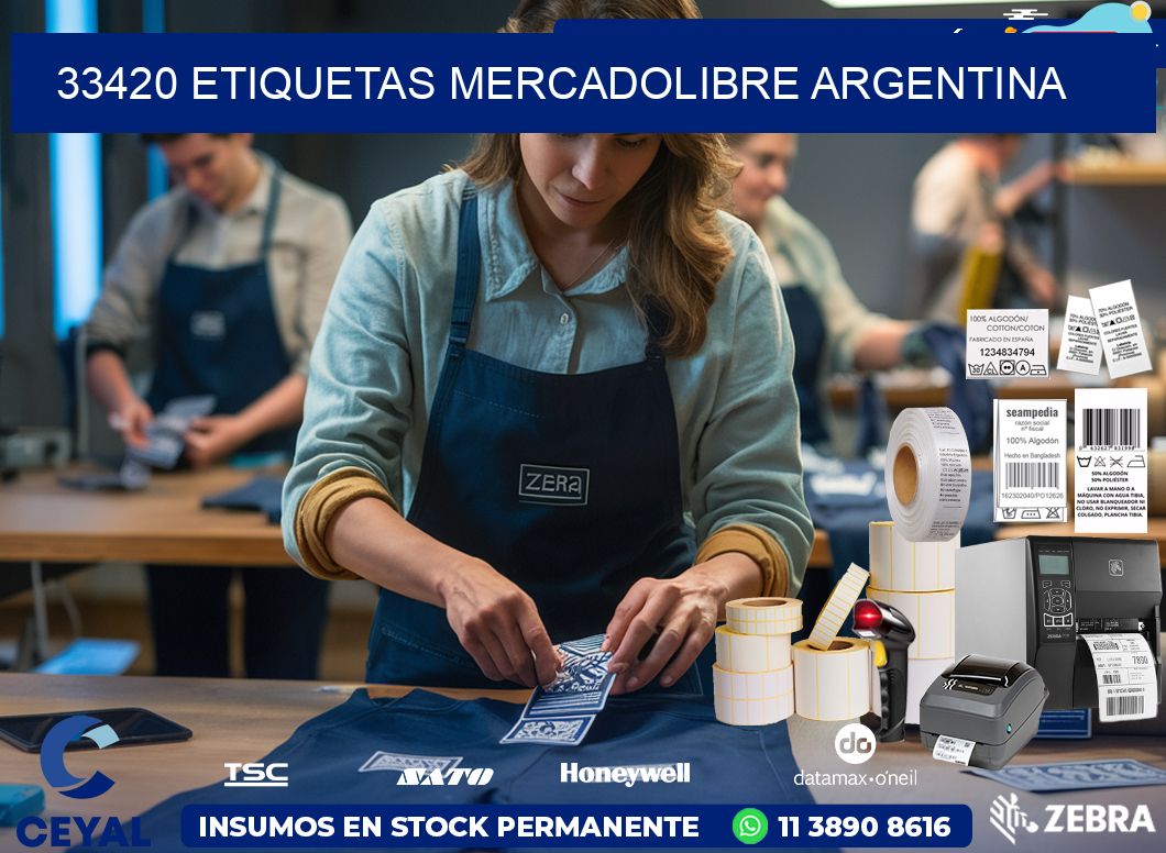 33420 ETIQUETAS MERCADOLIBRE ARGENTINA
