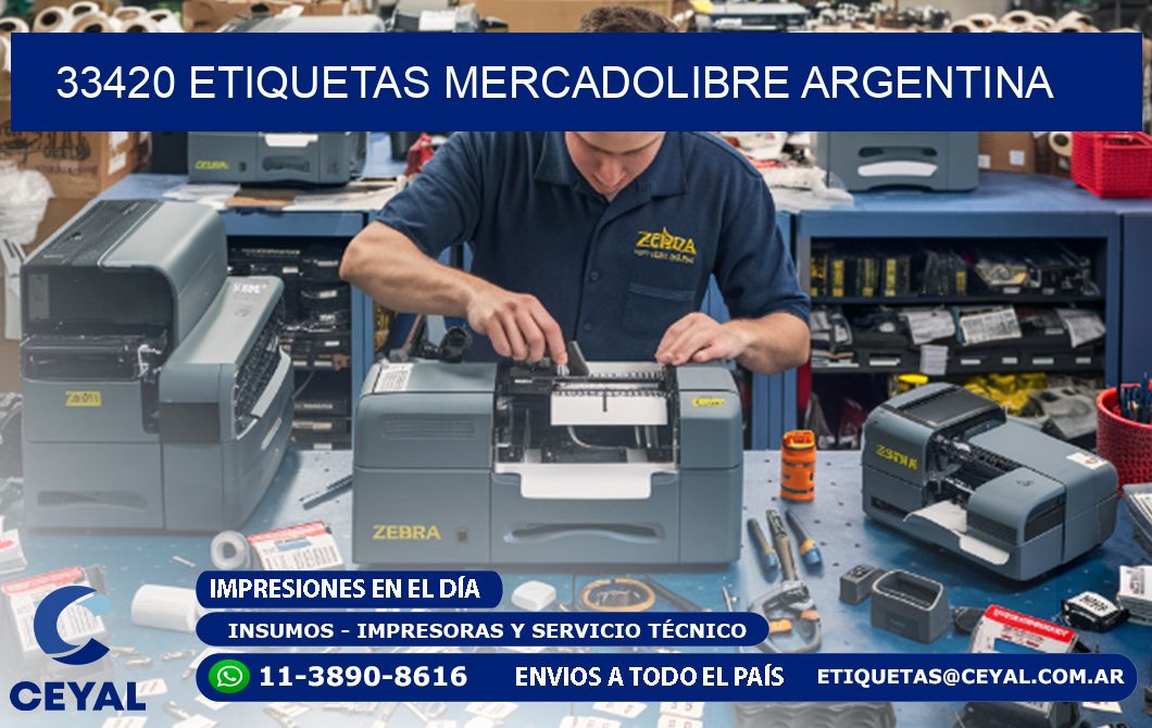 33420 ETIQUETAS MERCADOLIBRE ARGENTINA
