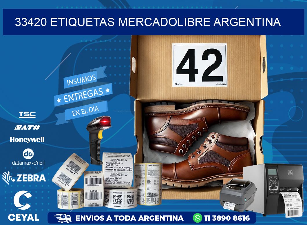 33420 ETIQUETAS MERCADOLIBRE ARGENTINA
