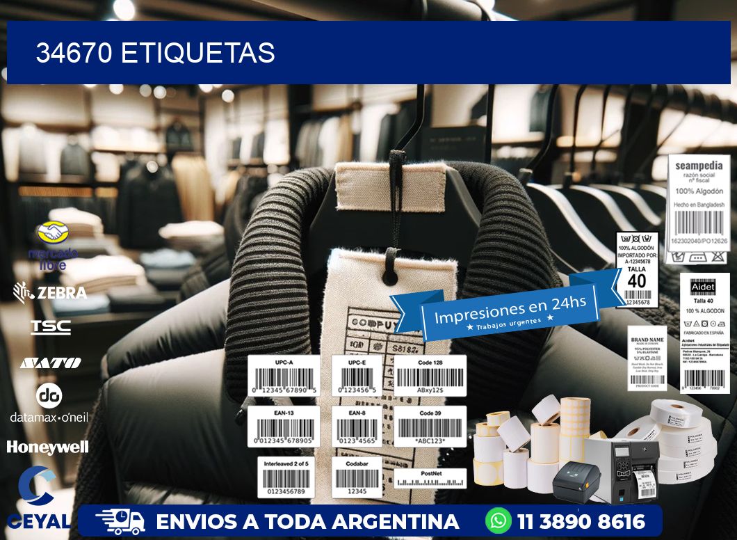 34670 ETIQUETAS