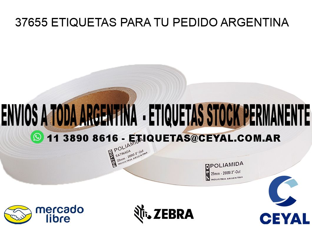 37655 ETIQUETAS PARA TU PEDIDO ARGENTINA