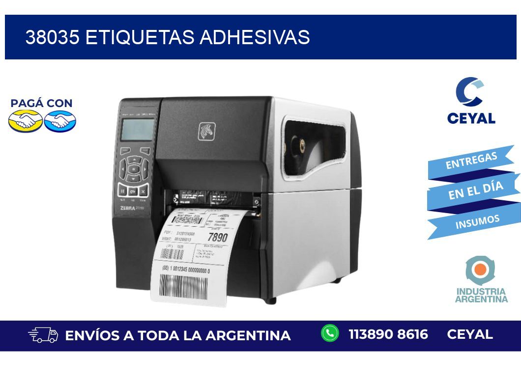 38035 ETIQUETAS ADHESIVAS