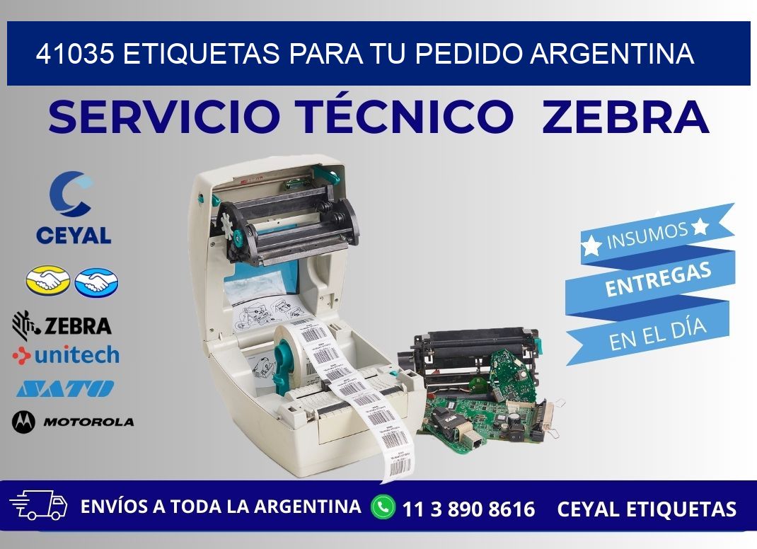 41035 ETIQUETAS PARA TU PEDIDO ARGENTINA