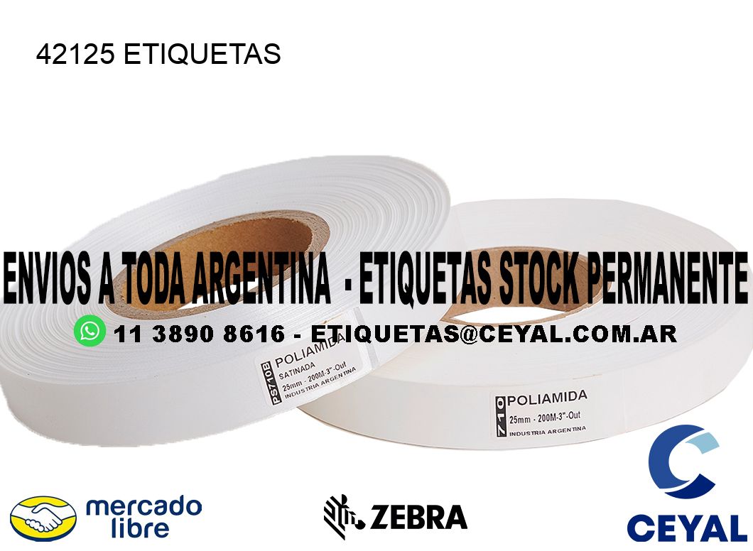 42125 ETIQUETAS