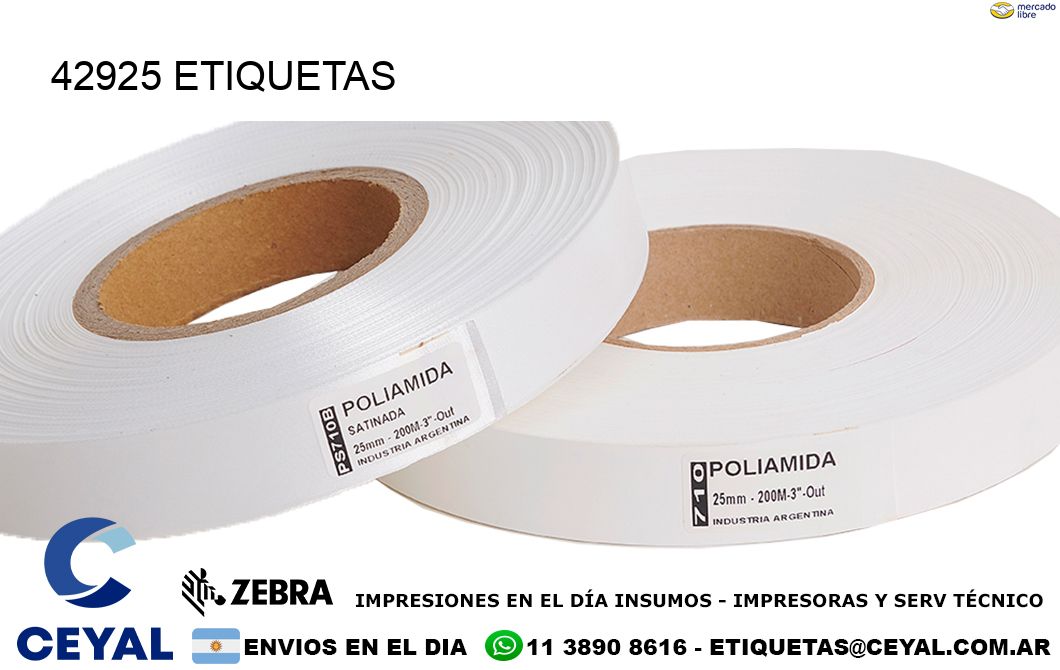 42925 ETIQUETAS
