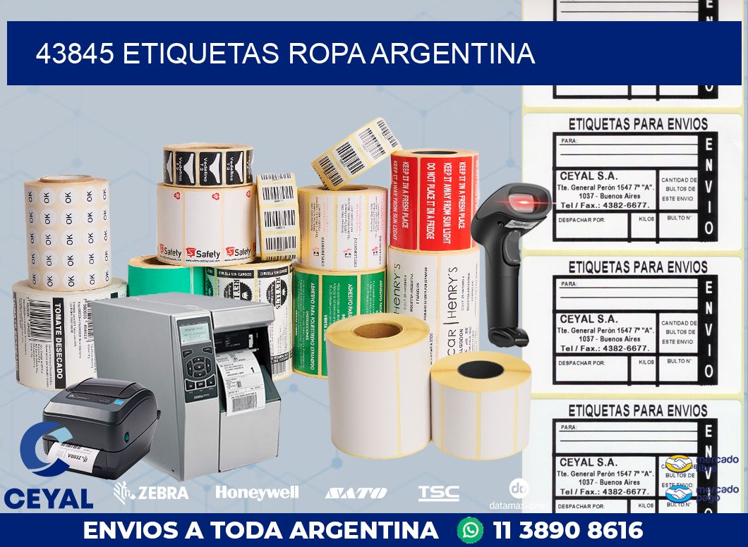 43845 ETIQUETAS ROPA ARGENTINA