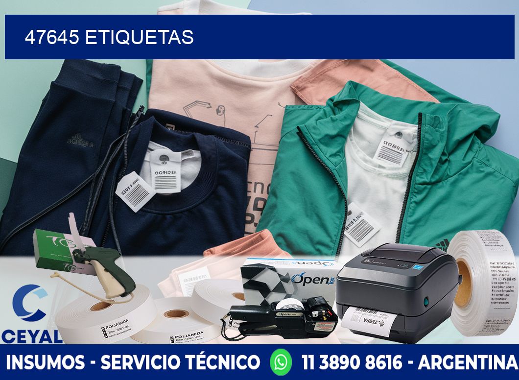 47645 ETIQUETAS