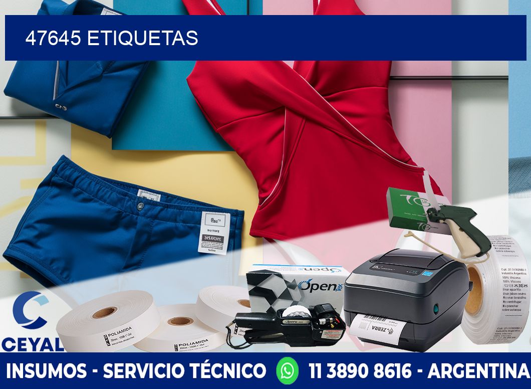 47645 ETIQUETAS