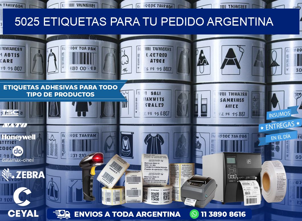 5025 ETIQUETAS PARA TU PEDIDO ARGENTINA
