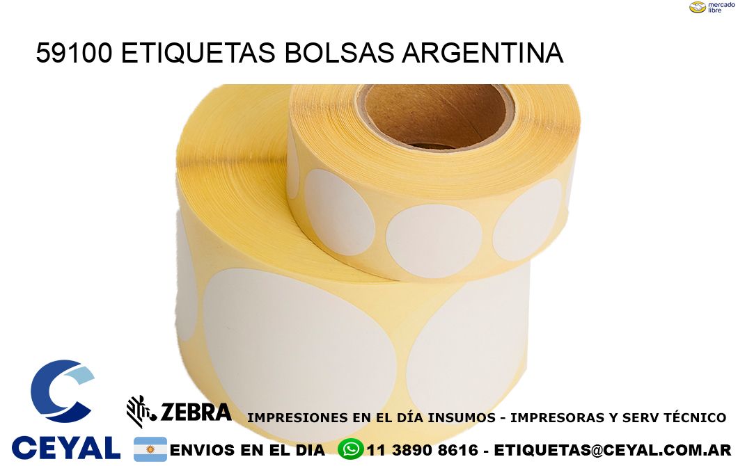 59100 ETIQUETAS BOLSAS ARGENTINA