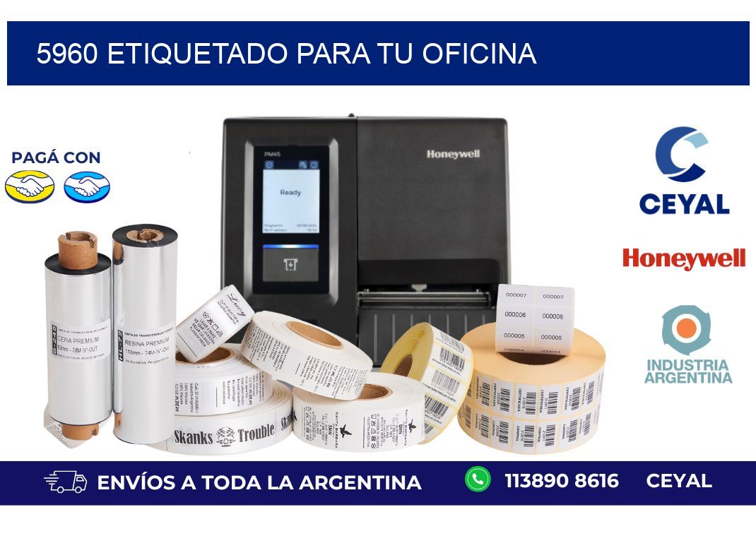 5960 ETIQUETADO PARA TU OFICINA