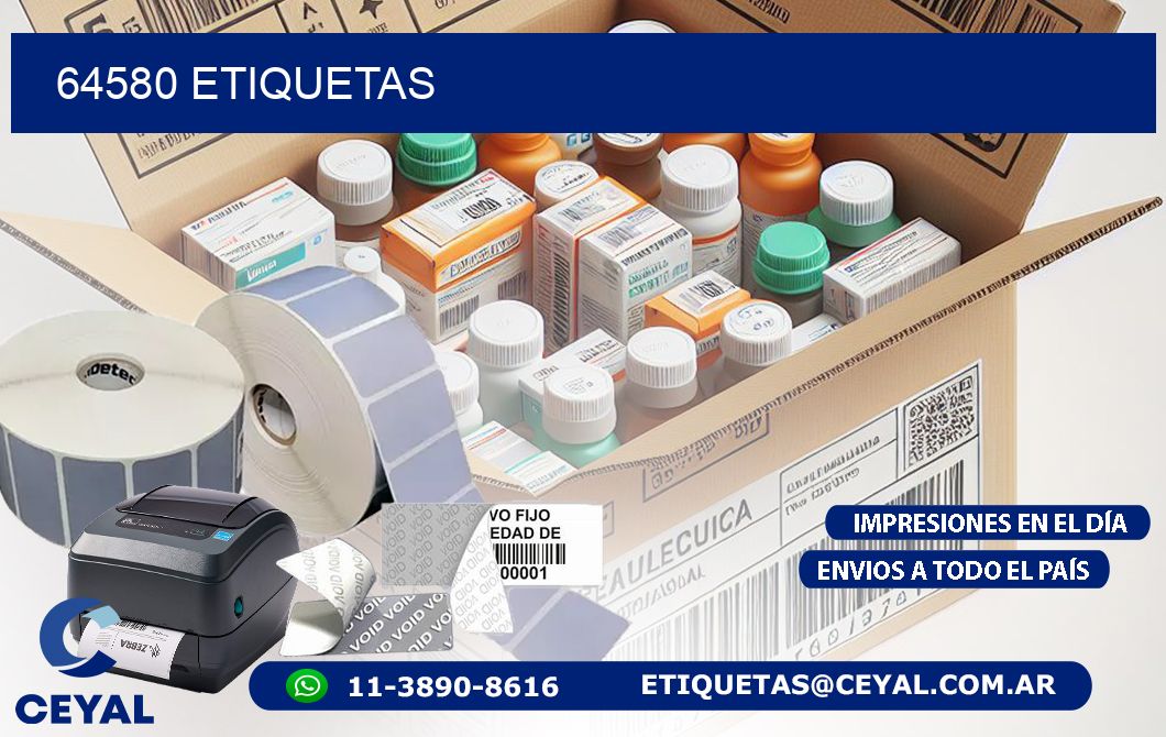 64580 ETIQUETAS