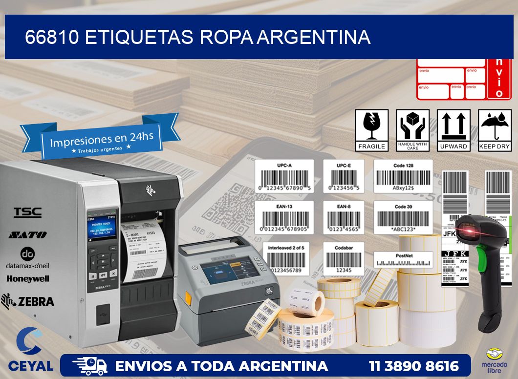 66810 ETIQUETAS ROPA ARGENTINA