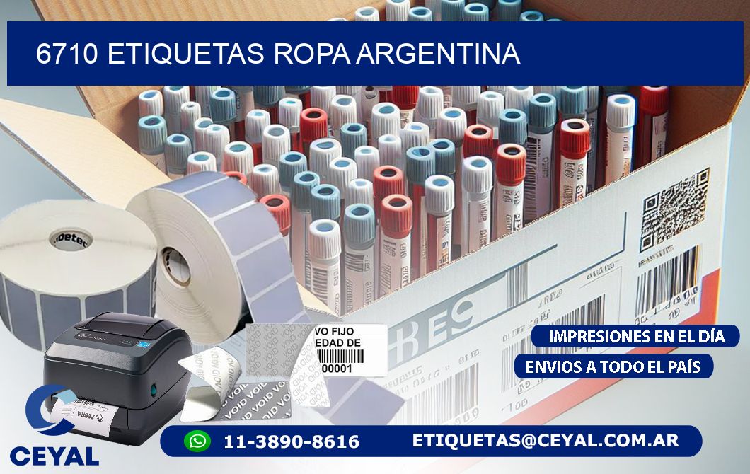 6710 ETIQUETAS ROPA ARGENTINA