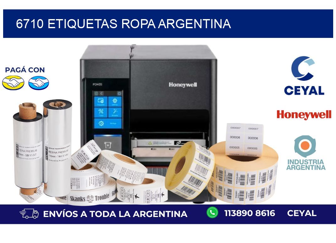 6710 ETIQUETAS ROPA ARGENTINA