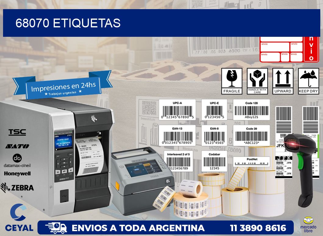 68070 ETIQUETAS