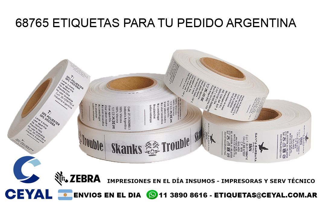 68765 ETIQUETAS PARA TU PEDIDO ARGENTINA