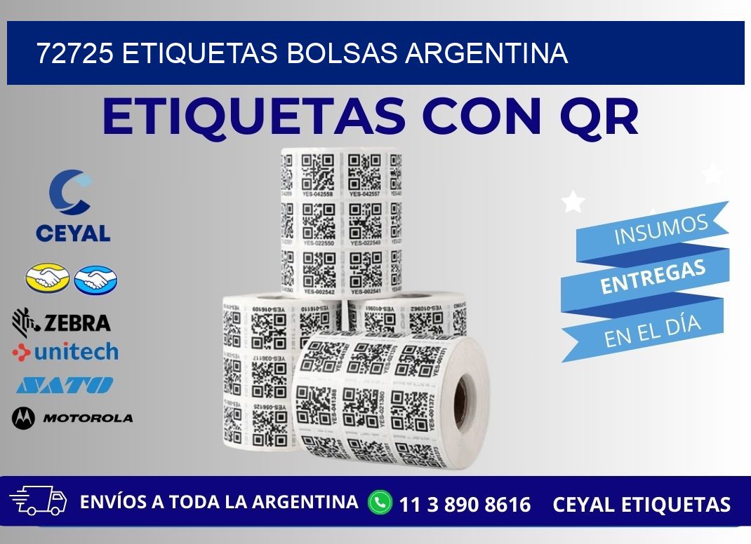 72725 ETIQUETAS BOLSAS ARGENTINA