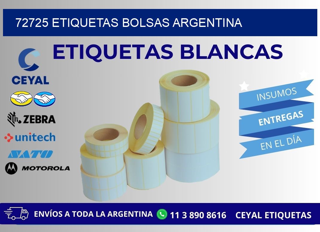 72725 ETIQUETAS BOLSAS ARGENTINA