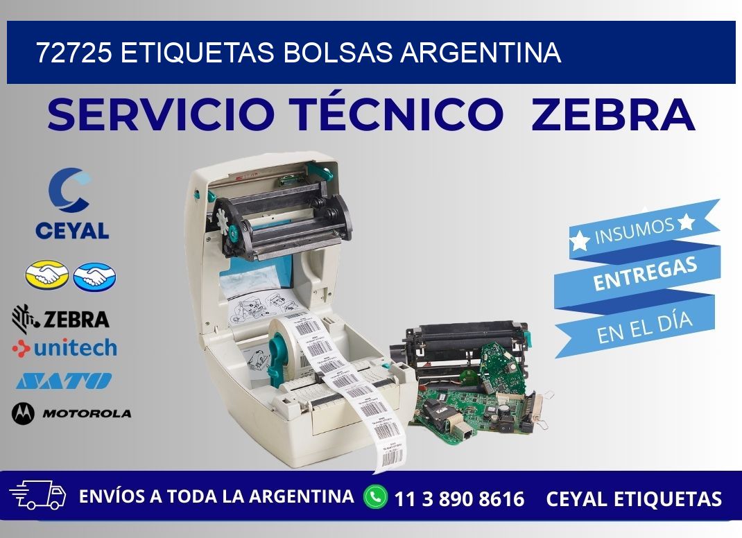 72725 ETIQUETAS BOLSAS ARGENTINA