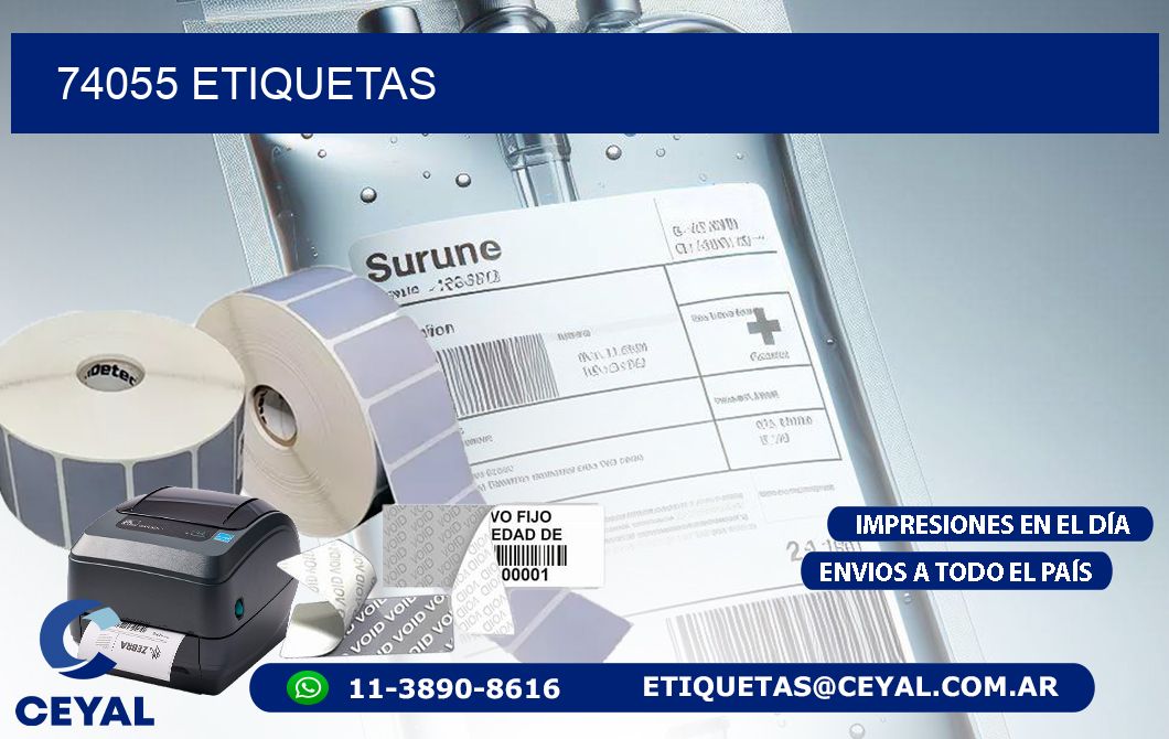 74055 ETIQUETAS