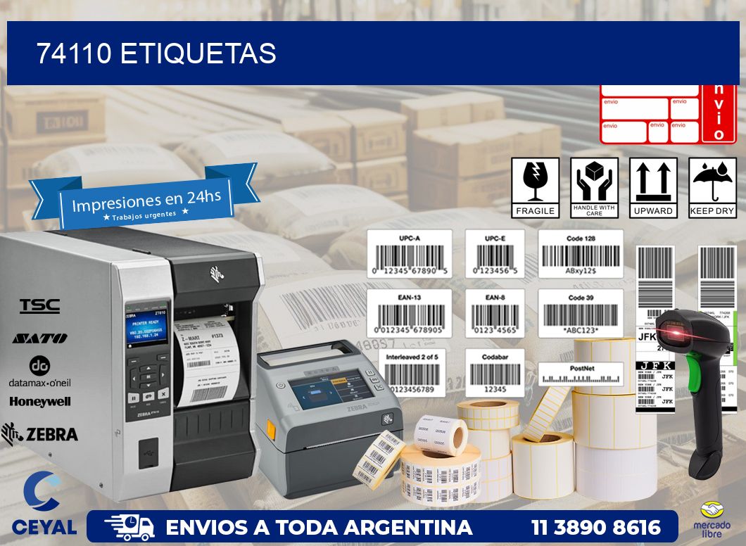 74110 ETIQUETAS