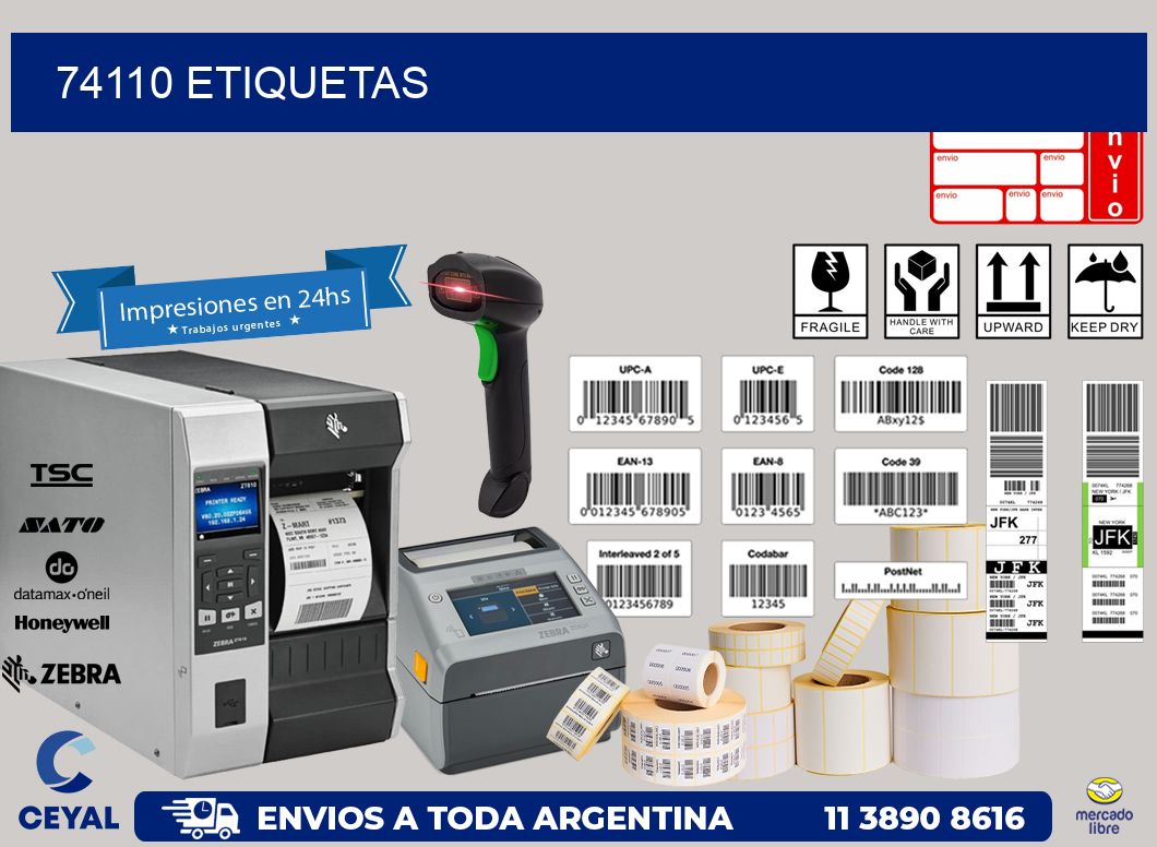 74110 ETIQUETAS