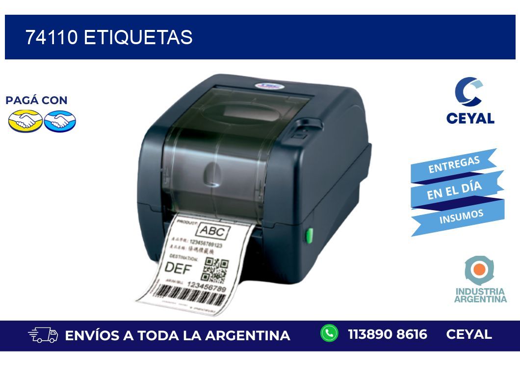 74110 ETIQUETAS