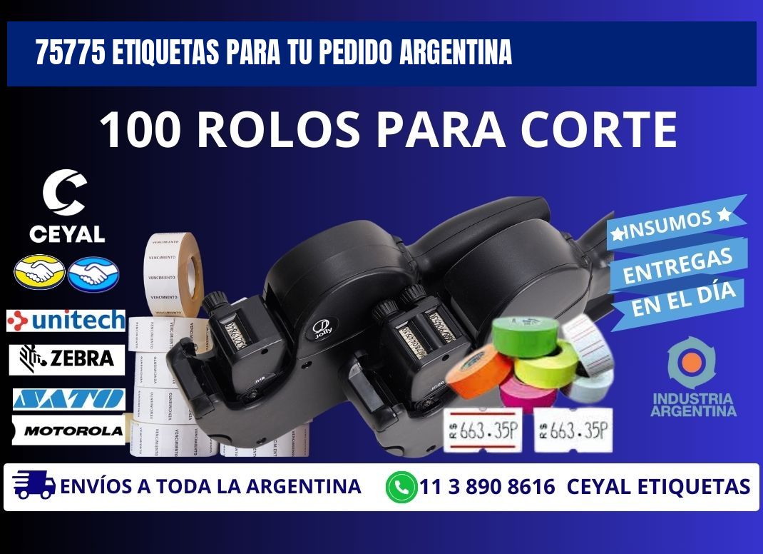 75775 ETIQUETAS PARA TU PEDIDO ARGENTINA