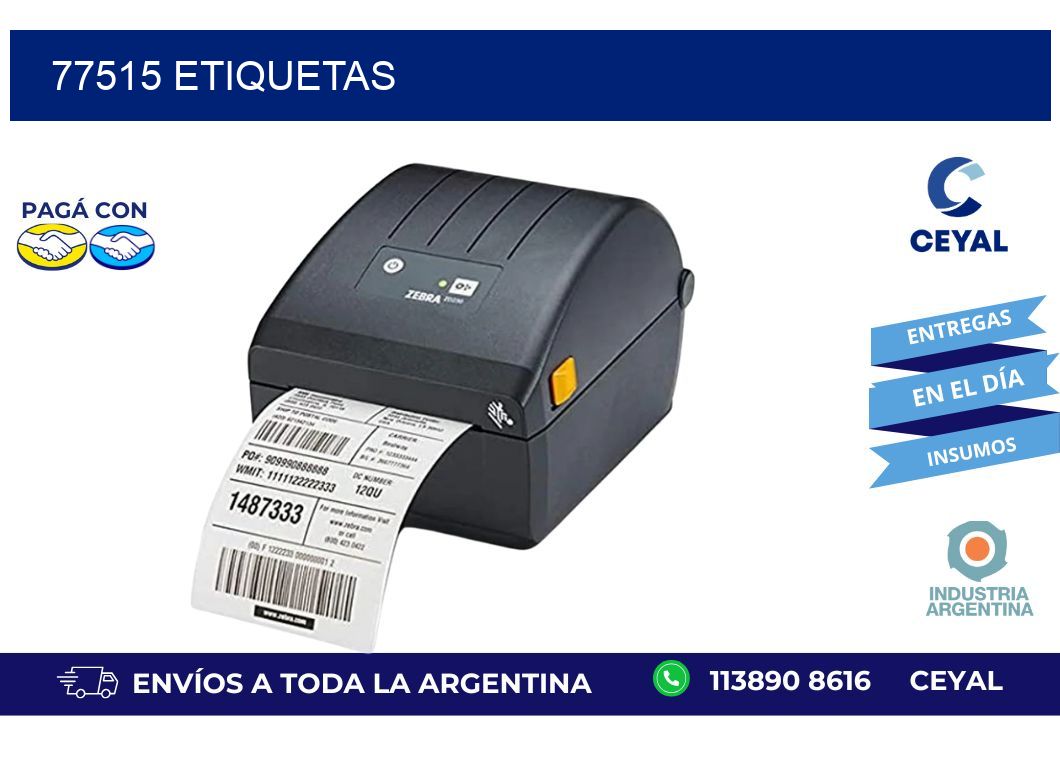 77515 ETIQUETAS