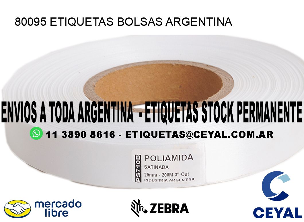 80095 ETIQUETAS BOLSAS ARGENTINA