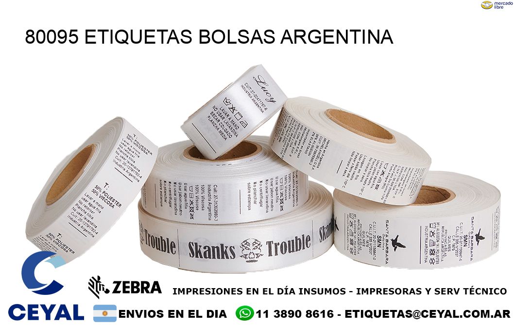 80095 ETIQUETAS BOLSAS ARGENTINA