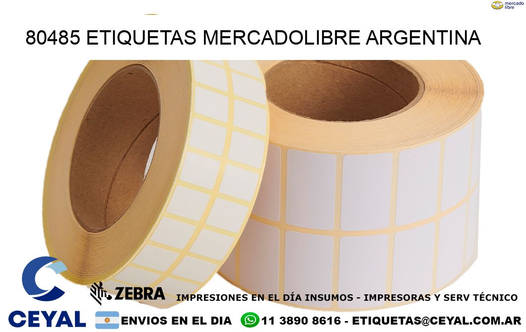 80485 ETIQUETAS MERCADOLIBRE ARGENTINA
