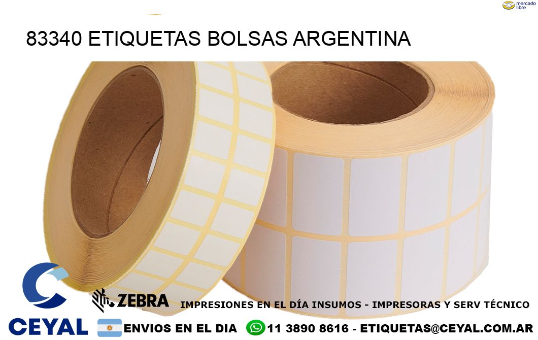 83340 ETIQUETAS BOLSAS ARGENTINA