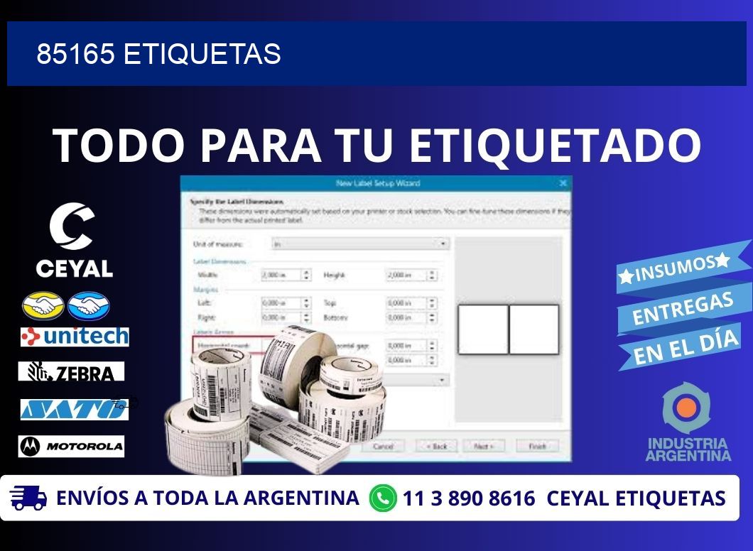85165 ETIQUETAS