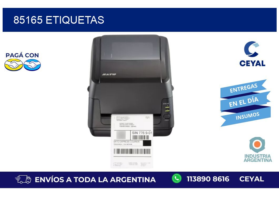 85165 ETIQUETAS