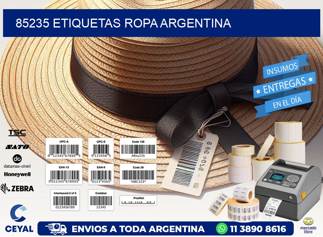 85235 ETIQUETAS ROPA ARGENTINA
