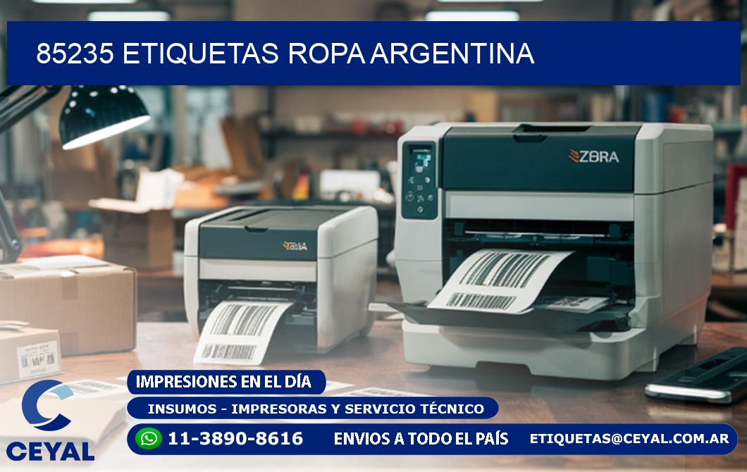 85235 ETIQUETAS ROPA ARGENTINA