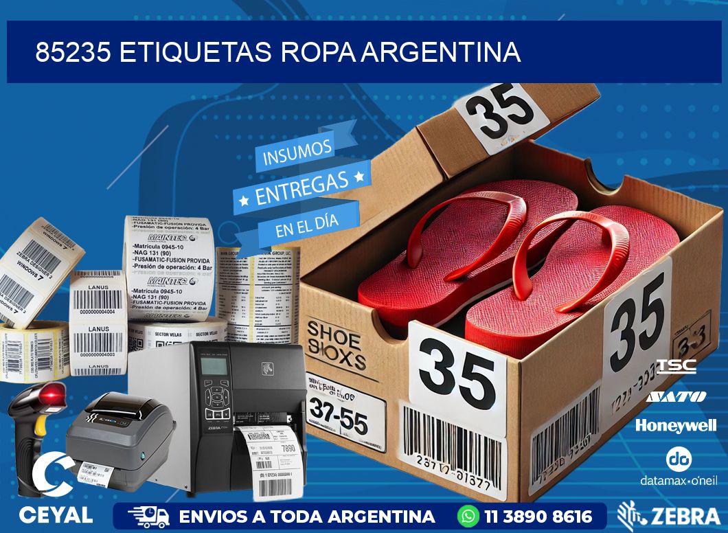 85235 ETIQUETAS ROPA ARGENTINA
