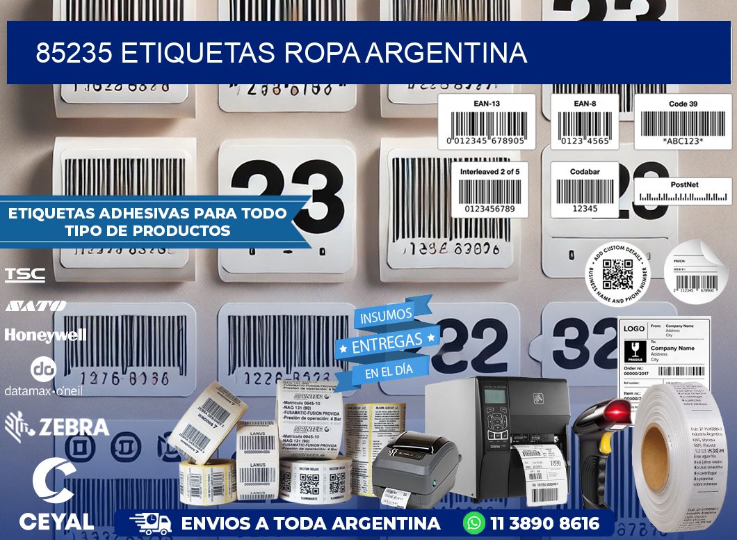85235 ETIQUETAS ROPA ARGENTINA