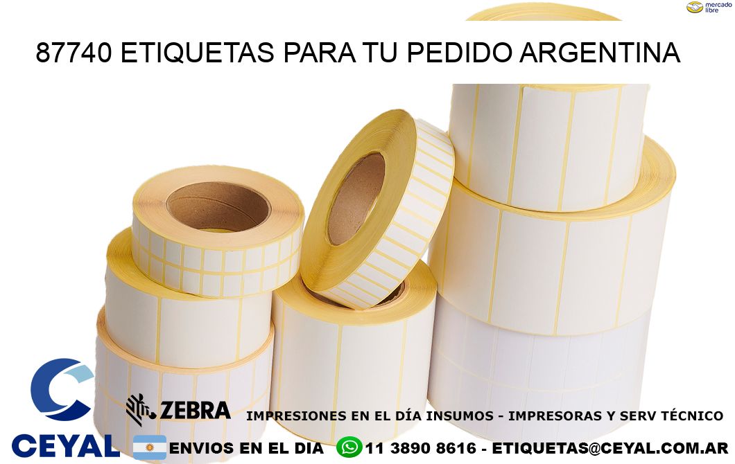 87740 ETIQUETAS PARA TU PEDIDO ARGENTINA