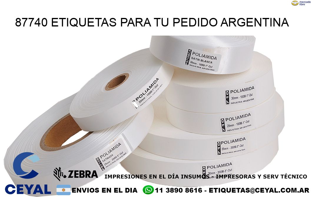 87740 ETIQUETAS PARA TU PEDIDO ARGENTINA