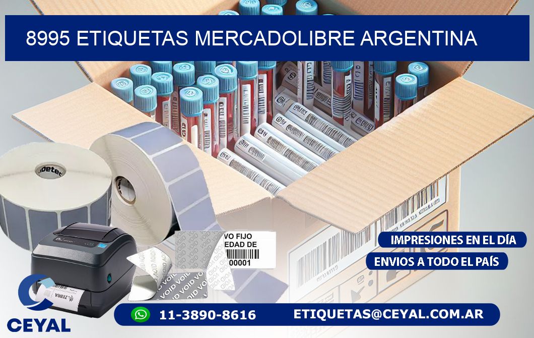 8995 ETIQUETAS MERCADOLIBRE ARGENTINA