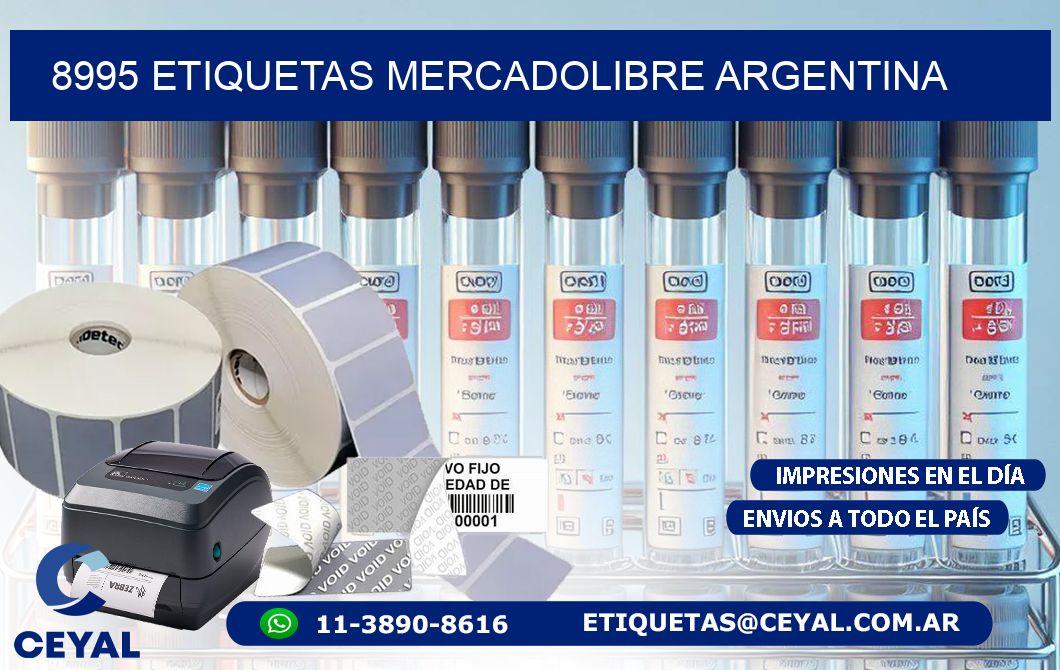 8995 ETIQUETAS MERCADOLIBRE ARGENTINA