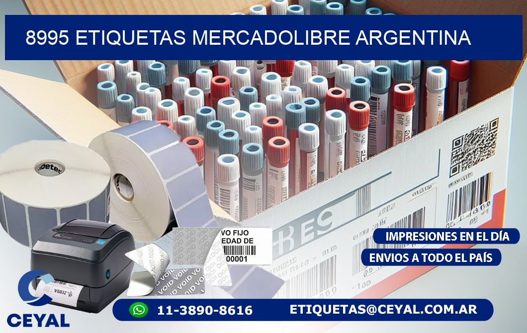 8995 ETIQUETAS MERCADOLIBRE ARGENTINA