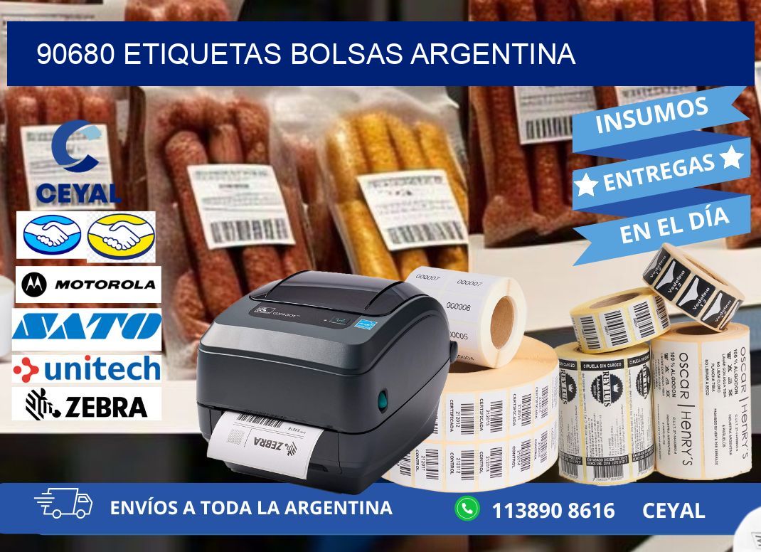 90680 ETIQUETAS BOLSAS ARGENTINA