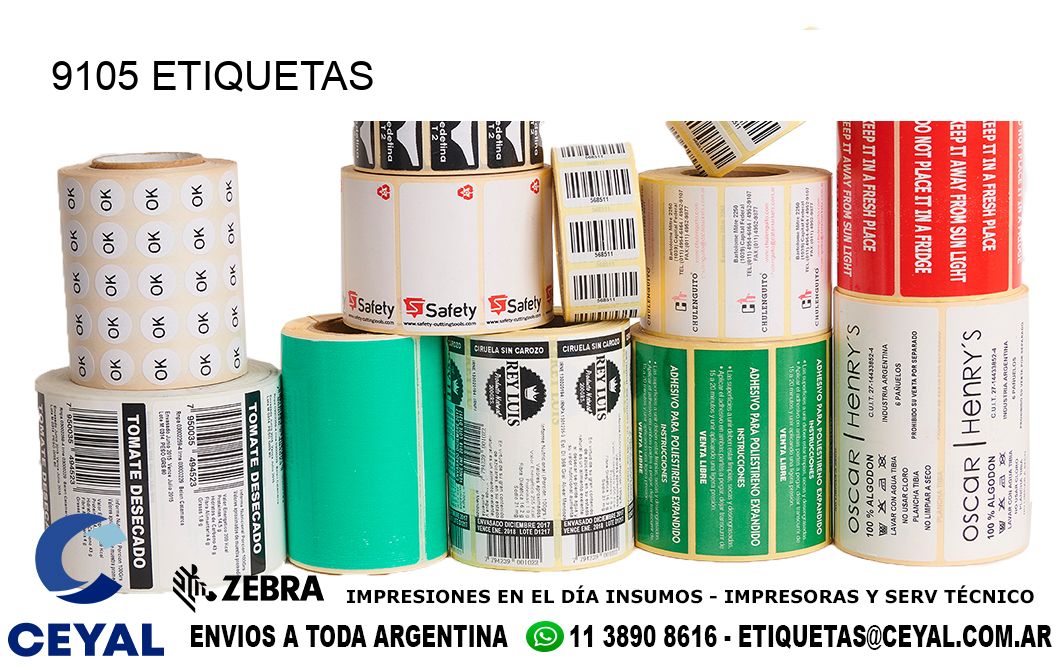 9105 ETIQUETAS