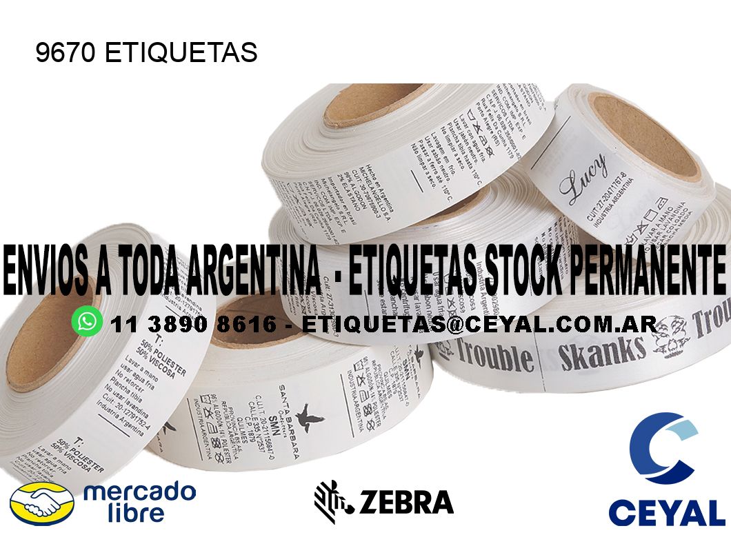 9670 ETIQUETAS